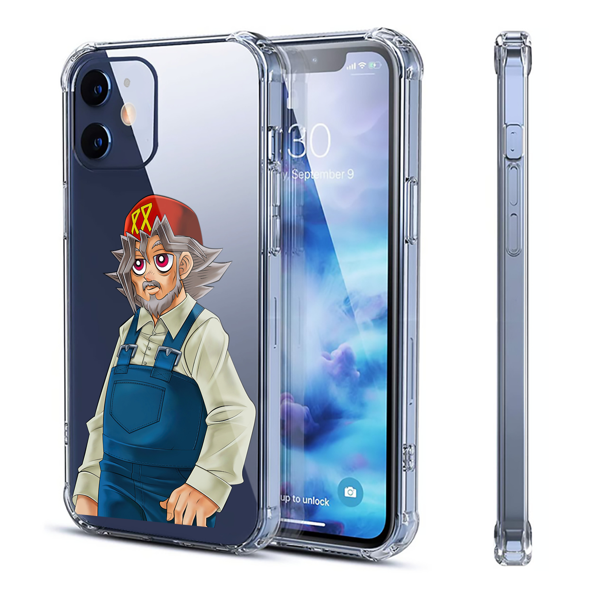 （画像用） 遊☆戯☆王 Yu-Gi-Oh! 【iPhone 12シリーズ対応】透明スマホケース（クリアソフトケース）